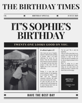 Birthday Newspaper Bouquet
